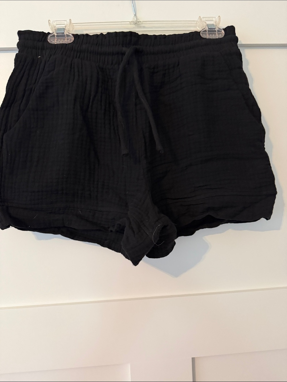 Pink Lily cotton drawstring shorts M